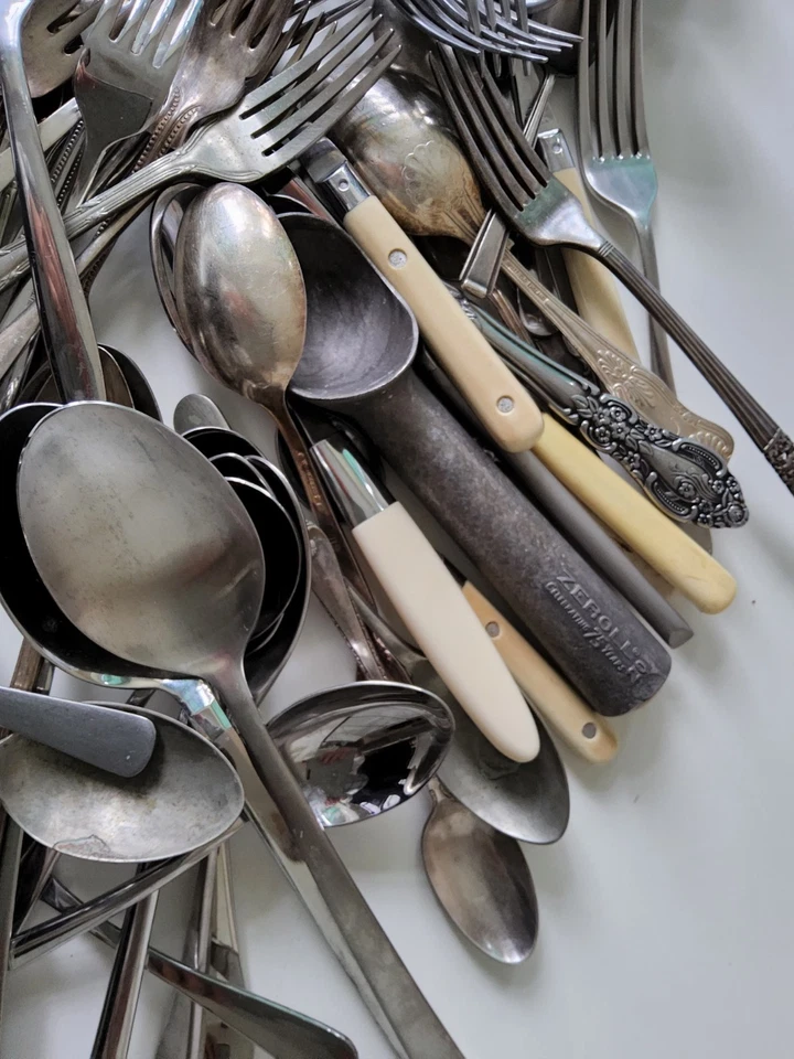 Cutlery Joblot Antique Stainless Steel EPNS 6.2KG - Image 4 of 4