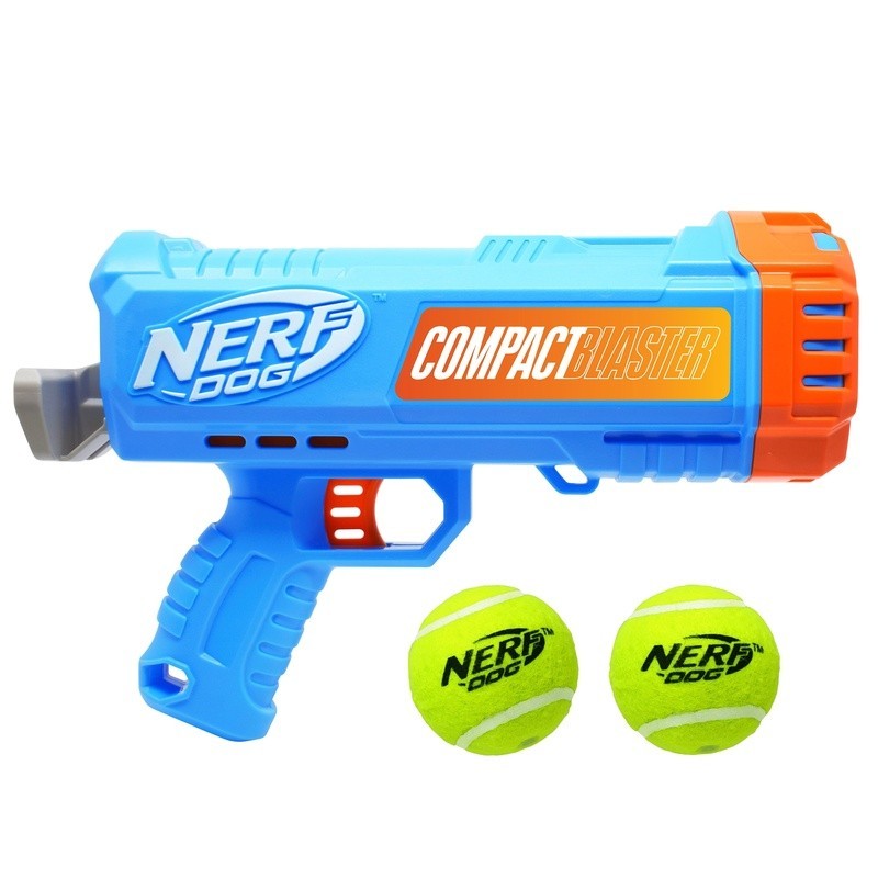 Tennis Ball Blaster Dog Toy Hands Free Pickup Launch 50ft 4 Balls Included New