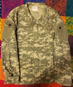 ARMY ACU Digital Camo Jacket Coat, size Large/Long, excellent condition