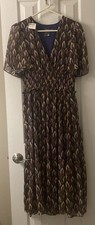 Woman’s NEW W/TAGS VINTAGE TAYLOR Multi-Color Short Sleeve Tiered DRESS SIZE-M
