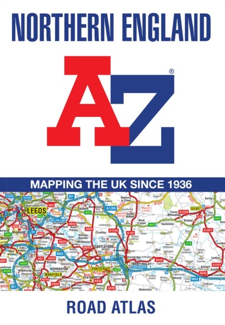 Northern England A-Z Road Atlas by A-Z Maps (Paperback Book)