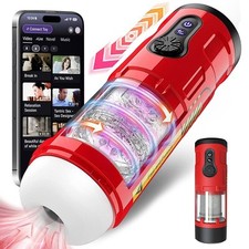 App Male Masturbaters Automatic Vibrating Rotating Stroker Men Thrusting Sex Toy