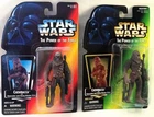 Star Wars Power of the Force Chewbacca Red & Green Holo Card Action Figures
