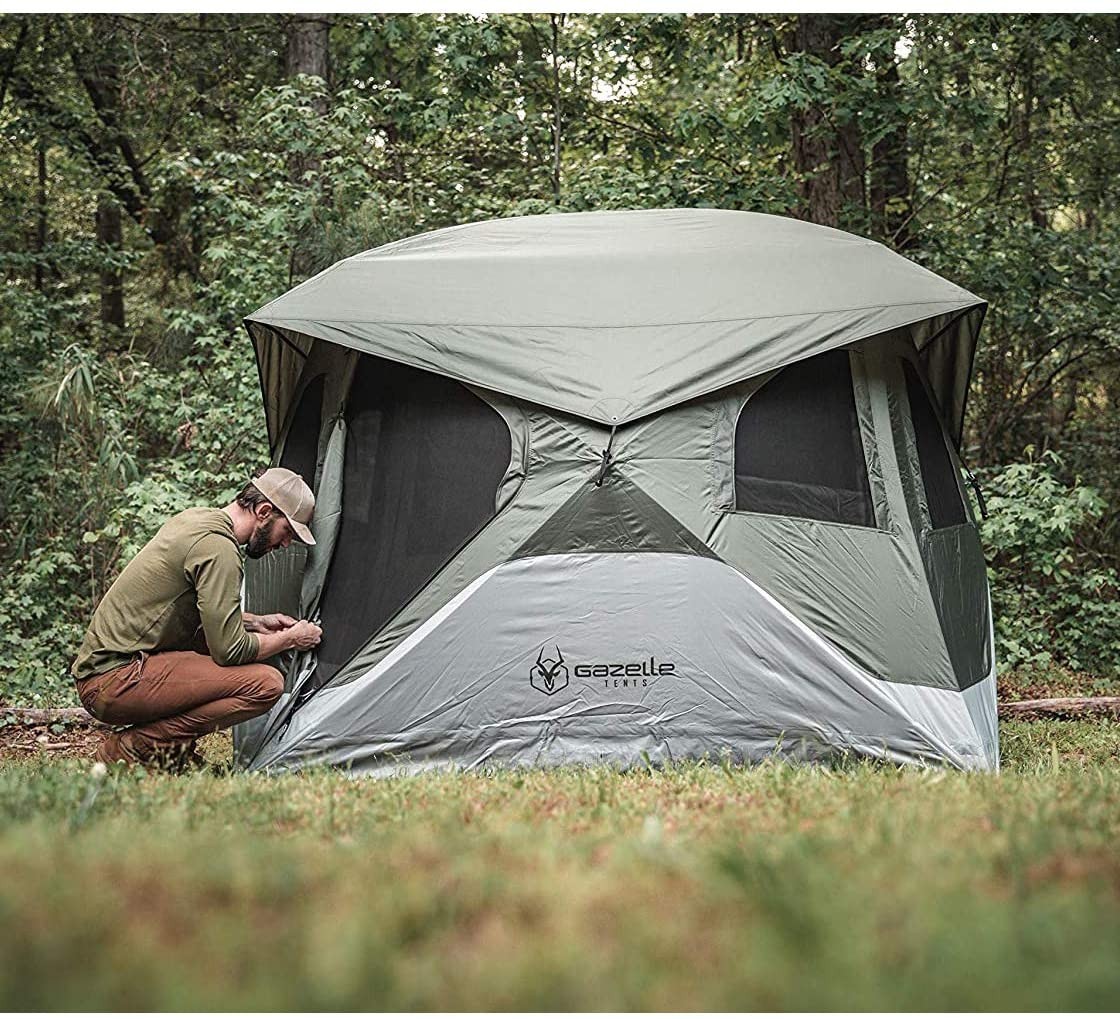 Gazelle Tents T4 4人用テント Amazon.com : Gazelle Tents™ T4 Hub Tent, Easy 90 Second Set-Up