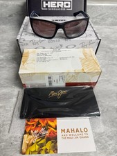 MAUI JIM  NEW  KANAIO COAST  CUSTOM  MATTE BLACK  MAUI ROSE
