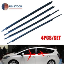 4Pcs For 2004-2009 Toyota Prius Front Rear Door Belt Moulding Weatherstrip Set