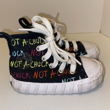 Converse Toddler 5 Black Colorful Not A Chuck Sneakers Hi-tops