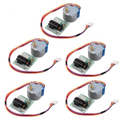 5Pcs 5V ULN2003 28BYJ-48 Stepper Motor & Driver Board for Arduino Raspberry Pi