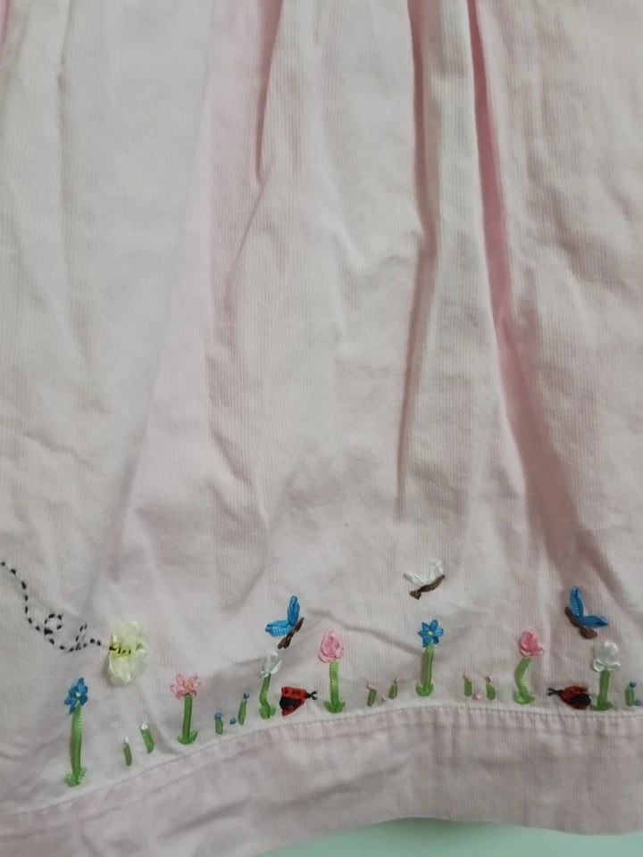 Vestido STRASBURG 6 VINTAGE Primavera Pascua Niñas Aplique Flores Bordado E6 Foto 4 de 4