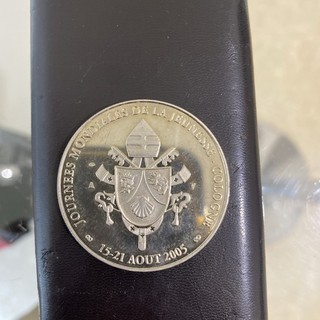 Médaille Argent Journee Mondiales De La Jeunesse Benoît 16 Essai