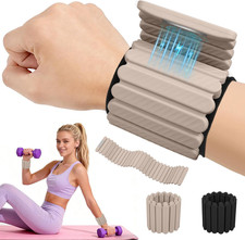 Wearable Wrist  Ankle Weights Set of 2, Stackable Magnetic Weighted Bracelet fo