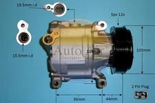 Air Conditioning Compressor Fits Chrysler Ypsilon Fiat Ford Ka AUTO AIR 14-0214P