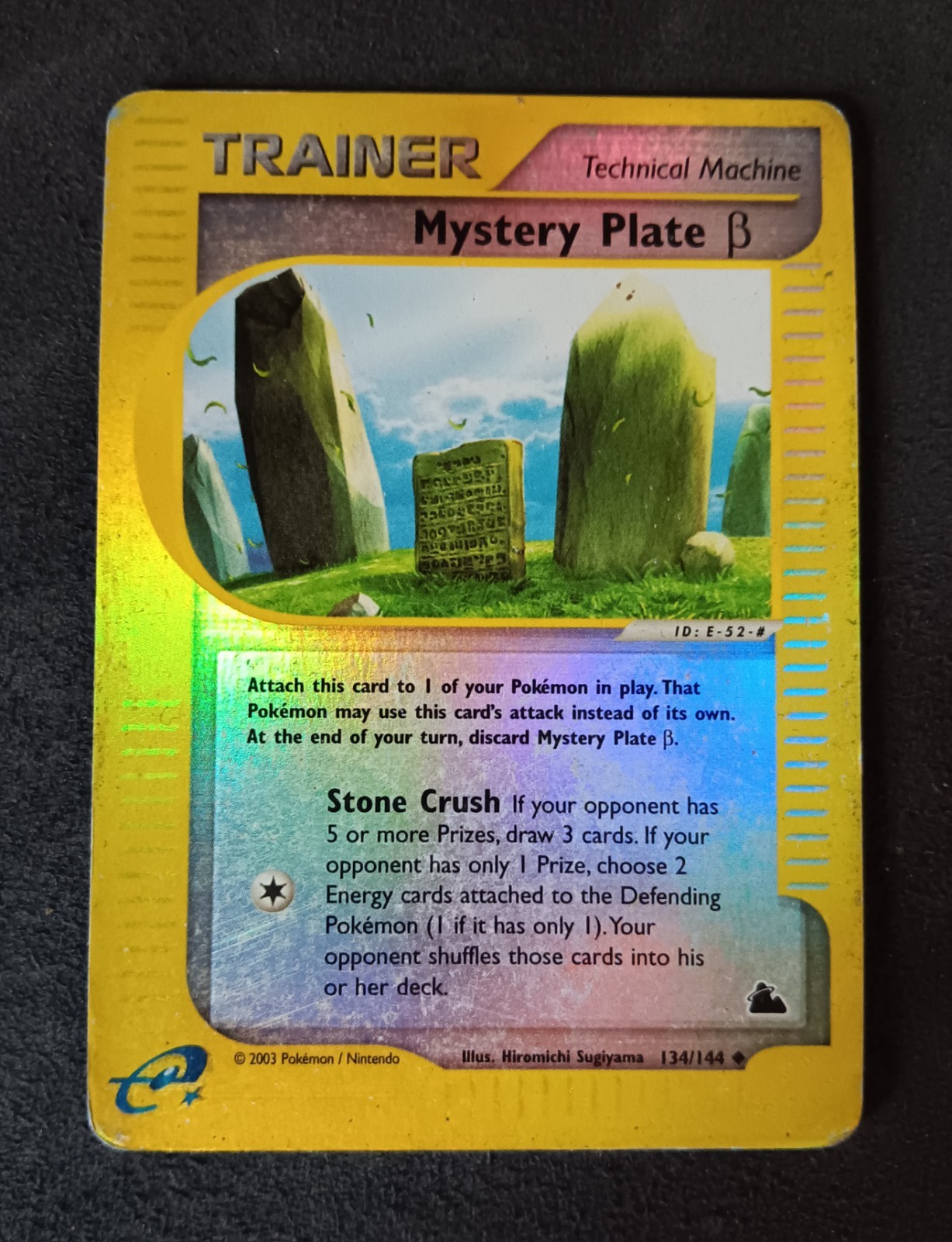 Mystery Plate Beta - 134/144 - Pokemon Skyridge Reverse Holo Rare Card - HP