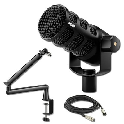 Rode PodMic USB Dynamic Broadcast Microphone with Low Profile Microphone Arm