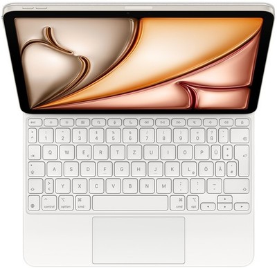 Apple Magic Keyboard für iPad Air 11 (M3, 2025) weiß DE Tastatur - WIE NEU