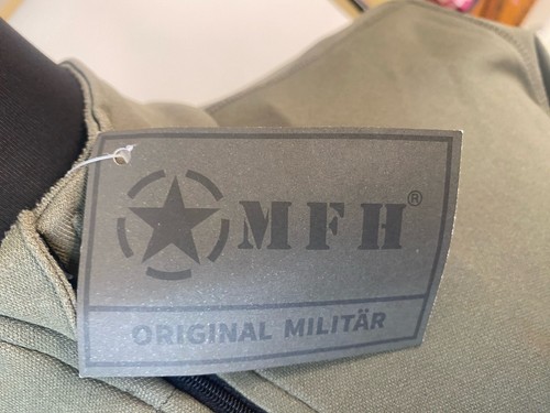 Mfh Militar Tactical 1/4 Zip Layer 2 Mens XL Green Sweat Mgt by Armswiss NEW - Picture 3 of 15