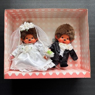 Monchhichi 30th Anniversary Wedding Set Sekiguchi Plush doll Japan