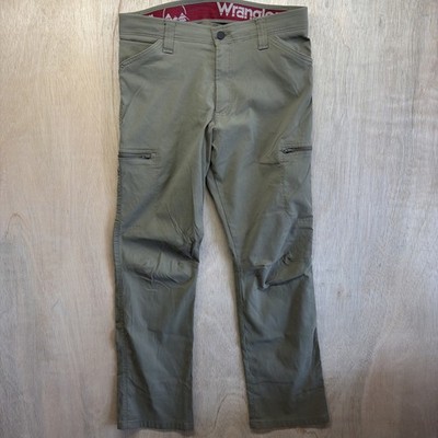 Wrangler ATG Mens Cliff Side Utility Pant 32x30 Olive Outdoor Hiking Cargo Trail