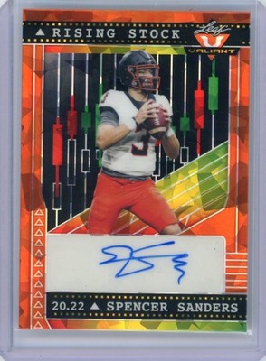 2022 Leaf Rising Stock Spencer Sanders RS-JT1 (Crystal Orange) 11/20