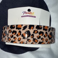 Hair Clip For Women Leopard Print W/Orange Spots Design By Pastel