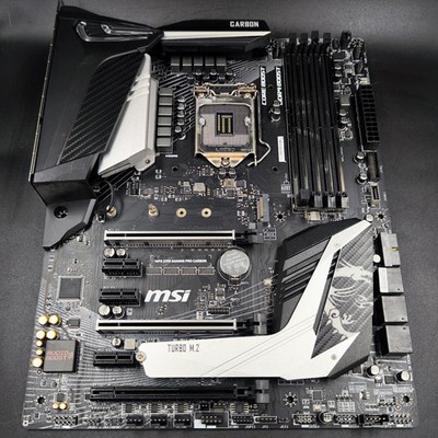 MSI MPG Z390 GAMING PRO CARBON ATX Mainboard Used Funktionstüchtig