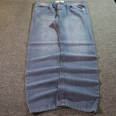 Ecko Unltd Loose Mens 38x32 Blue Jeans Y2k Vintage Grunge Skater Hip Hop Retro
