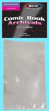 10 BCW SILVER / REGULAR MYLAR 2 MIL COMIC BOOK BAGS Archival Safe Storage Clear