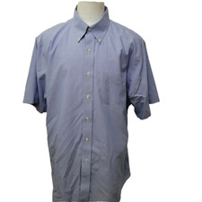 Brooks Brothers Non Iron Slim Fit Men's Size 18 Pinstripe Supima Dress Shirt