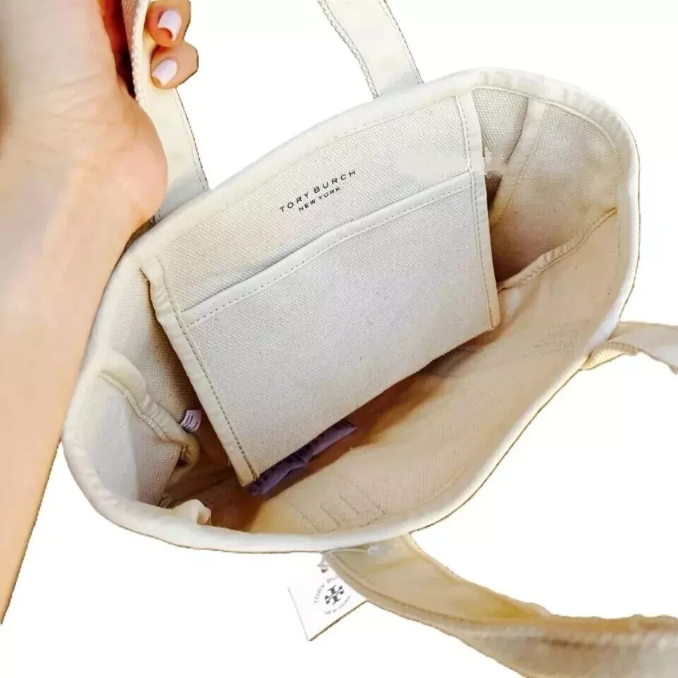 NEW Tory Burch Canvas Mini Tote Bag | eBay