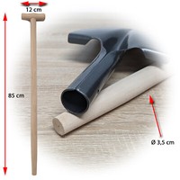 Spatenstiel Ersatz Spaten Holz Stiel Esche T-Griff 85Cm Ø 35Mm Konisch Zulaufend