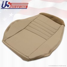 1999 2000 2001 2002 2003 04 Ford Mustang Gt Driver Bottom Leather Seat Cover Tan