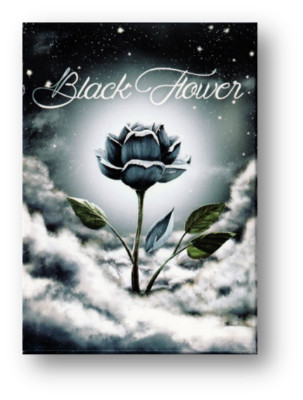 Black Flower Playing Cards by Jack Nobile Poker Spielkarten Kartenspiel
