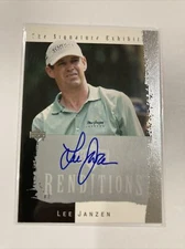 2003 Upper Deck Renditions Lee Janzen The Signature Exhibit Auto Autograph #LJ