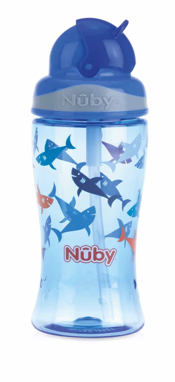 Tazza Nuby in Tritan Flip-it azzurra