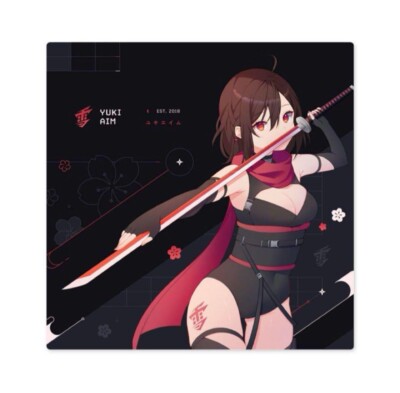 kanku　Yuki Aim Katana Collection YUKI AIM 2023 DROP 1 KATANA LARGE Mouse pad LIMITED Black size 500