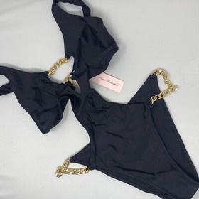 Agent Provocateur Trixy Black Gold Swimsuit AP3 Medium NWT $320