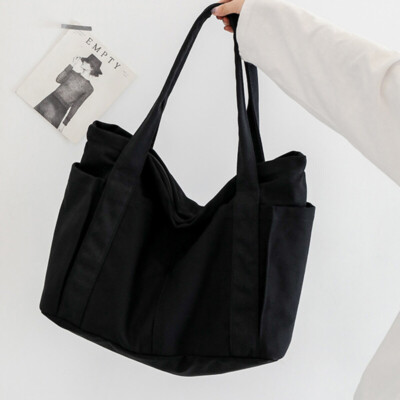 Women Canvas Handbag Shoulder Bag Fabric Tote Oversize Big Jumbo huge Extra