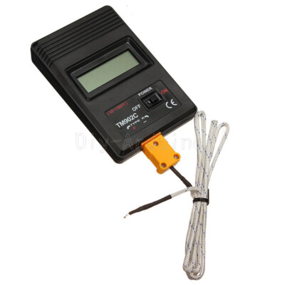 Digital LCD Thermometer Temperature Reader Meter Sensor K Type Probe0〜50°C