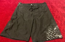 Ezekiel Swim Trunk Men's Board Shorts 9 Black Sz 34 Pocket . Nice .