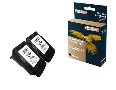 QUALITONER 2 Cartouche compatible pour CANON PG-512XL Noir - Photo 1/4
