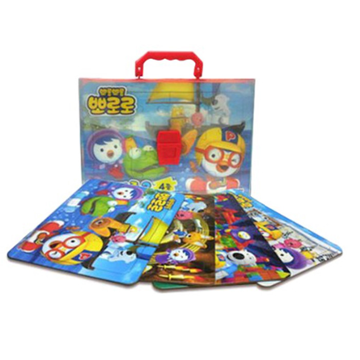 ICONIX Kids Children Korean Edu TV Pororo Jigsaw Puzzle2 4 set