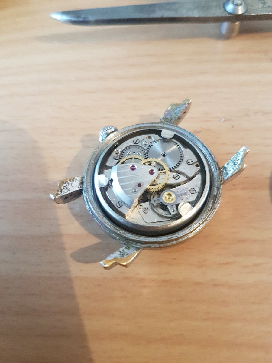 MONTRE NEWTON 17 Rubis Unajusted Mécanique Fonctionne Mais s'arrête