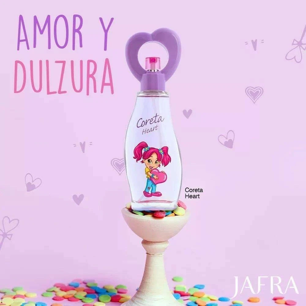 Coreta Heart EDT For Girls 1.7oz Perfume coreta heart morado con
