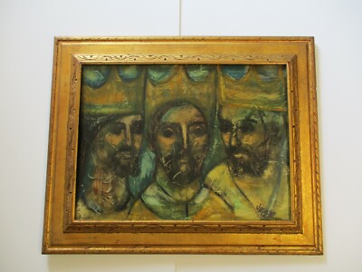 JACQUES TATUM OIL PAINTING PORTRAIT EXPRESSIONISM MODERNISM 3 KINGS ABSTRACT
