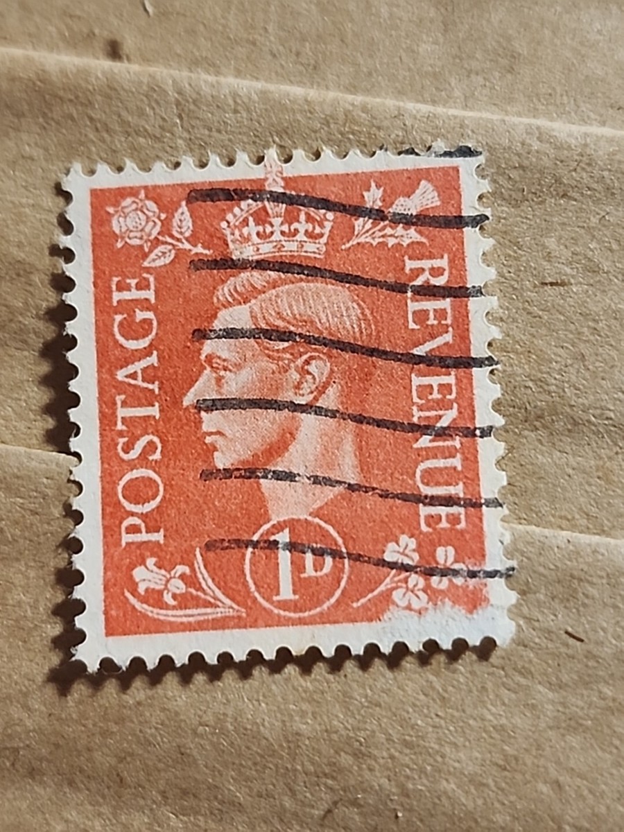Postage Revenue 1D King George VI 1940s Used Stamp - #E19 | eBay