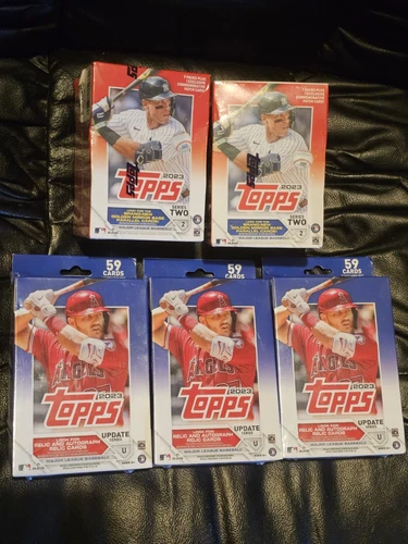 New 2023 Topps Baseball Series 2 Blaster Box 2023 Topps Update Series Hanger Box