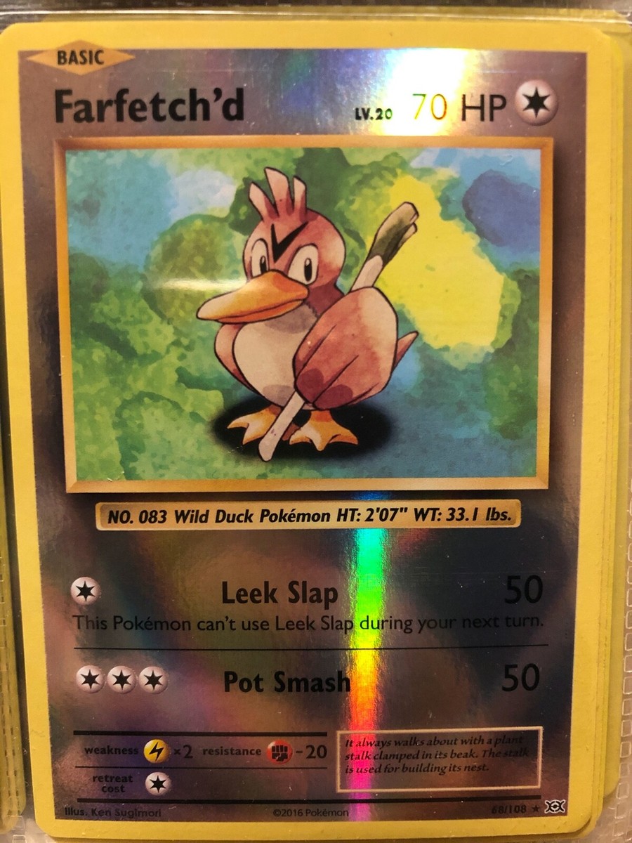 Pokemon XY Evolutions Reverse Holo Farfetch'd 68/108 Fresh | 1 card