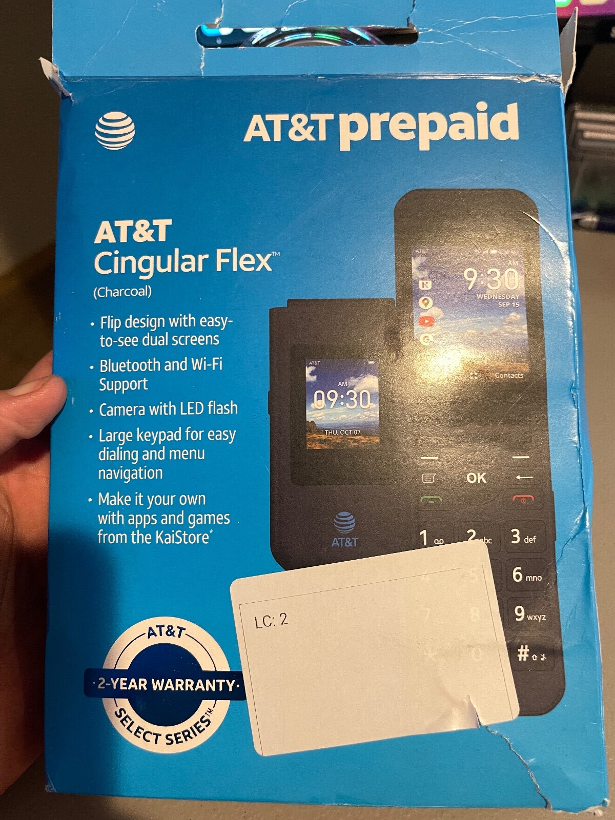 AT&T Cingular Flex 2, 4GB, Charcoal, Prepaid Phone 4G AT&T MAKE OFFER