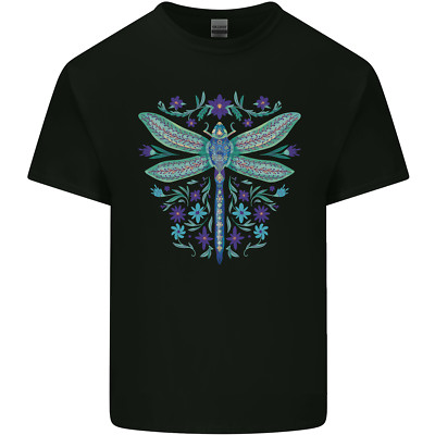 A Floral Dragonfly Kinder T-Shirt Kinder