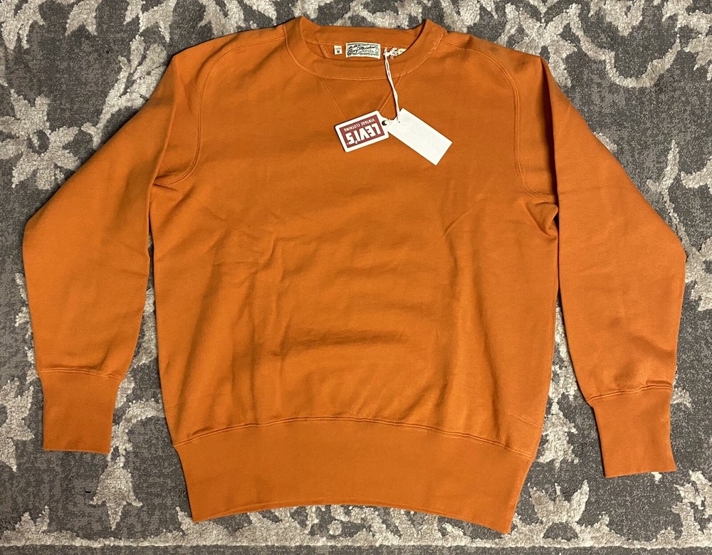 Levi’s Vintage Bay Meadows Russet Orange Sweatshirt Men’s Medium $165